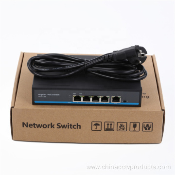 4ports CCTV Fast Network Ethernet PoE Switch 48V